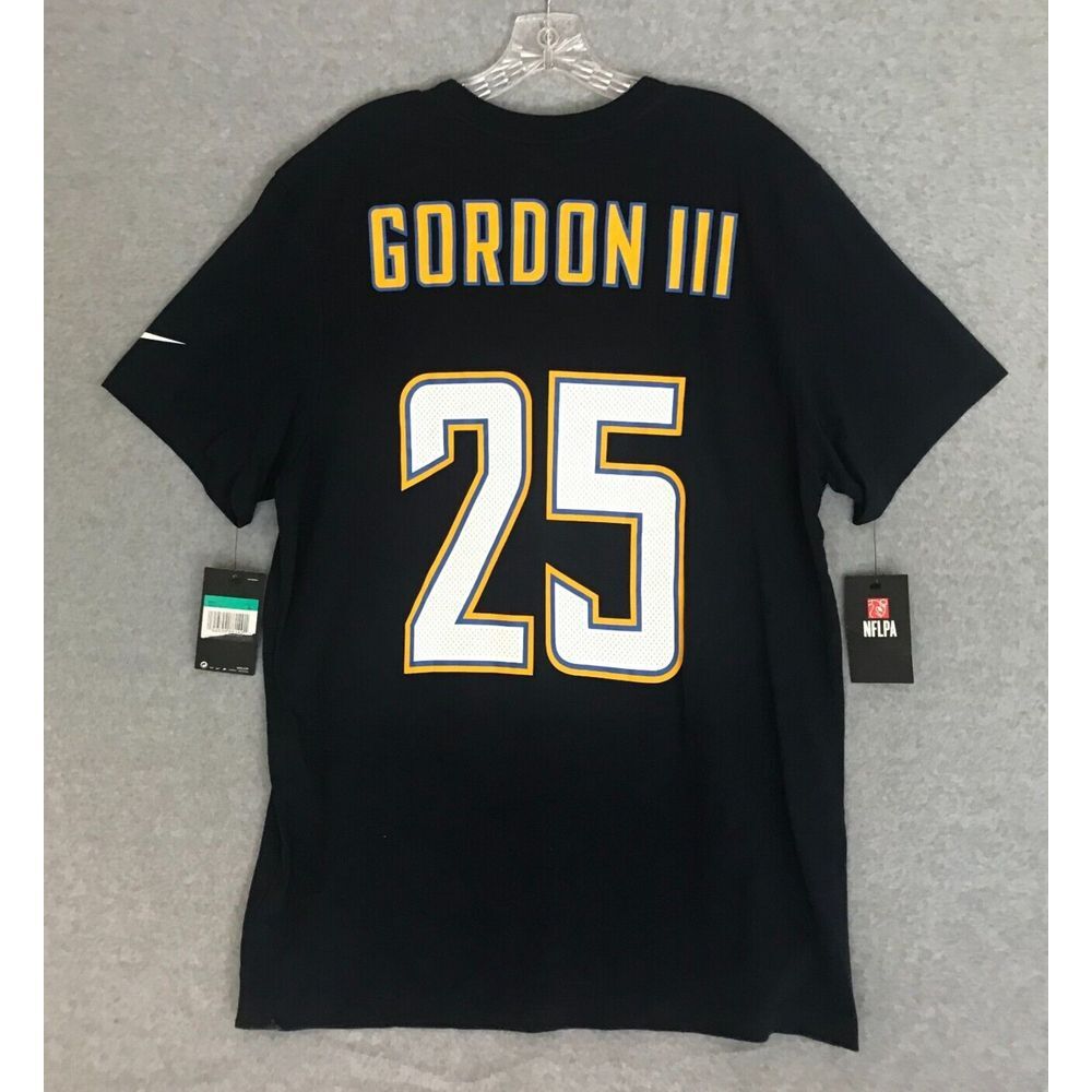 NEW! Nike San Diego Chargers Melvn Gordon‎ III Jersey-Style T-Shirt Mens XL Blue
